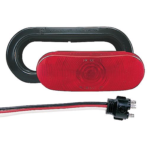 Anderson Oval Stop/Turn/Tail Light Kit - Red, E421KR