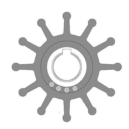 Johnson Pump 09-702B-1 Impeller Replaces Sherwood 10615K and Jabsco 17954-0001