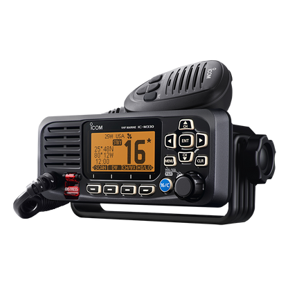 M330G71 M330 VHF w/GPS Marine Fixed Mount, Black