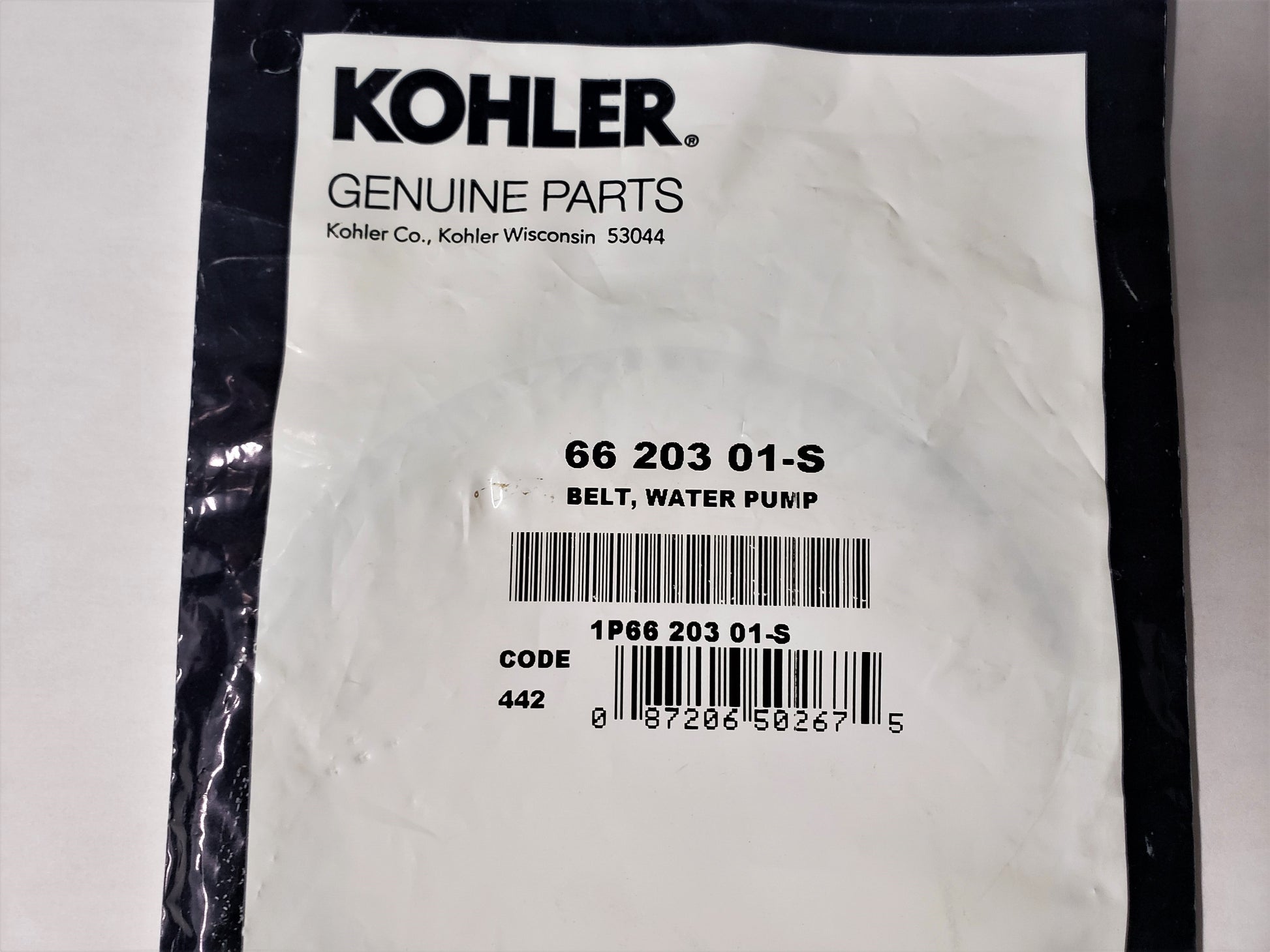 66 203 01-S Kohler EKD FWP belt