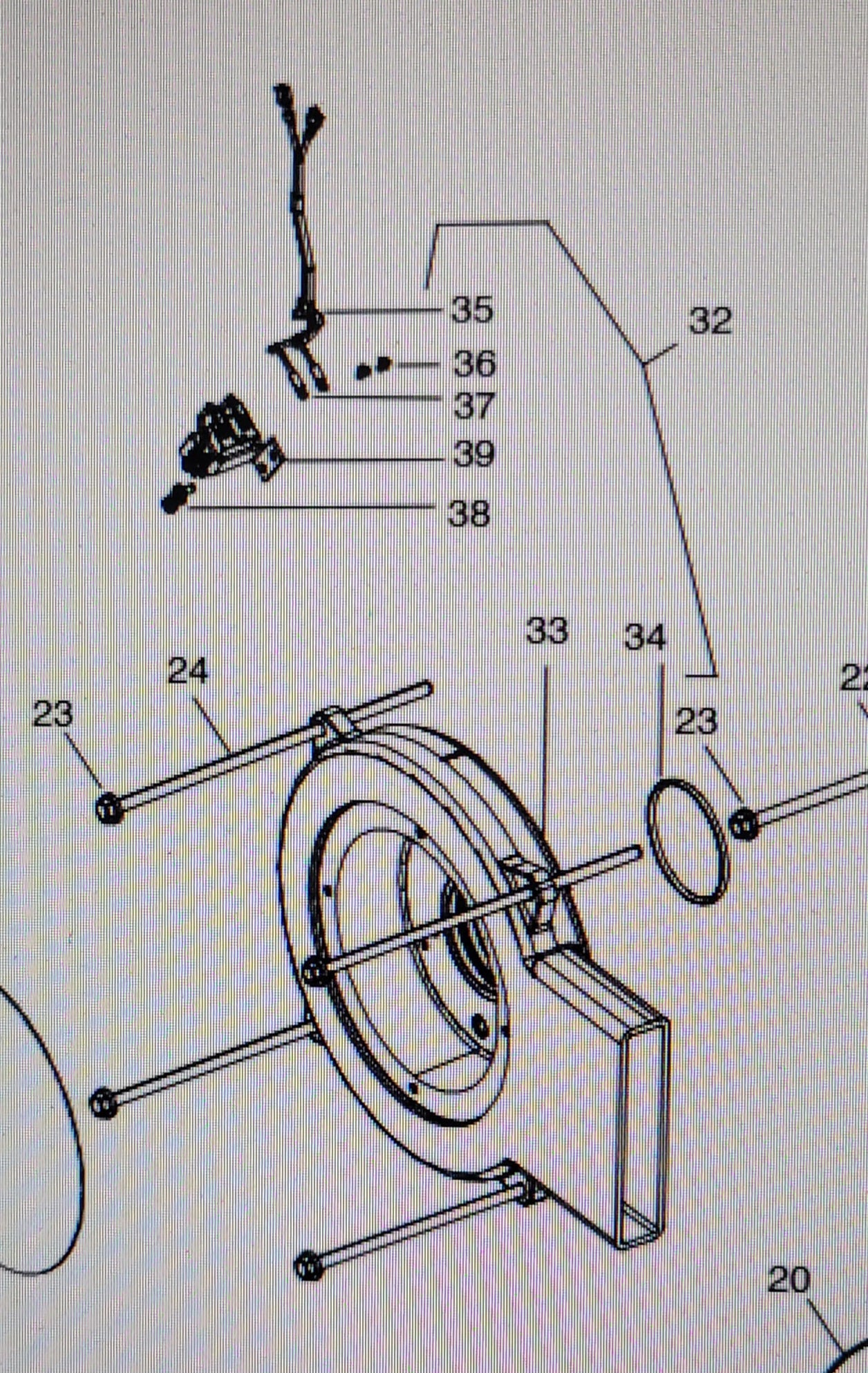 Kohler GM53052 End Bracket Assembly breakdown