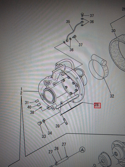 Yanmar 119773-18250 Gasket, Turbo