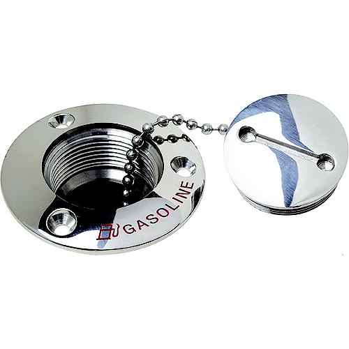 Attwood Deck Fill Replacement Cap For 66406, 66408, 66408C1, Stainless Steel