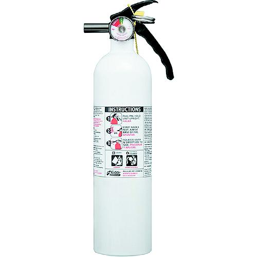 White 10 B/C w/Gauge Fire Extinguisher