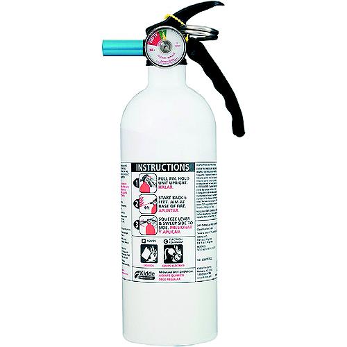 White 5 B/C  w/Gauge Fire Extinguisher