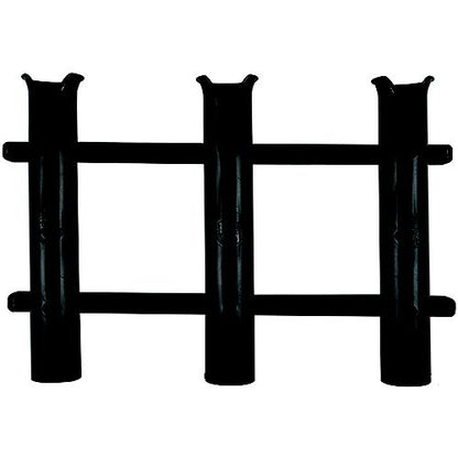 Fentress Polyethylene 3-Rod Rack, Black (Closeout)