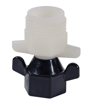 244-2356 Wingnut Swivel Nylon 3/4” GHT (M) x 1/2” NPT (F)