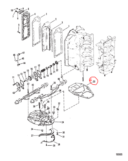 Gasket, Exh Plate, Sierra 18-2506