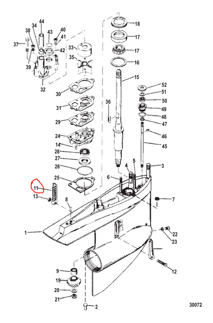 Water Pickup Insert-STBD, Aqua Power 2684