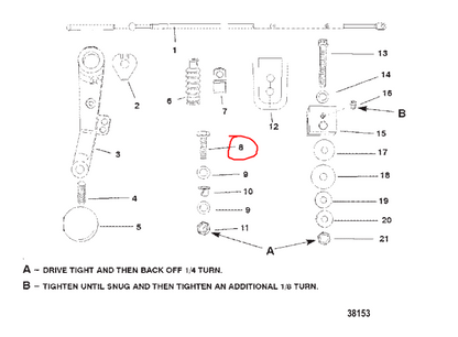 Screw, Tiller Handle, Quicksilver 28668