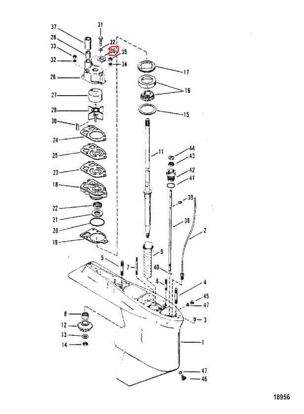 Ring, Water Pump Hsg, Quicksilver 30271