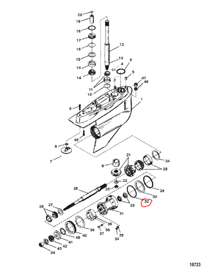 Bearing Carrier O-RING, Quicksilver 31534