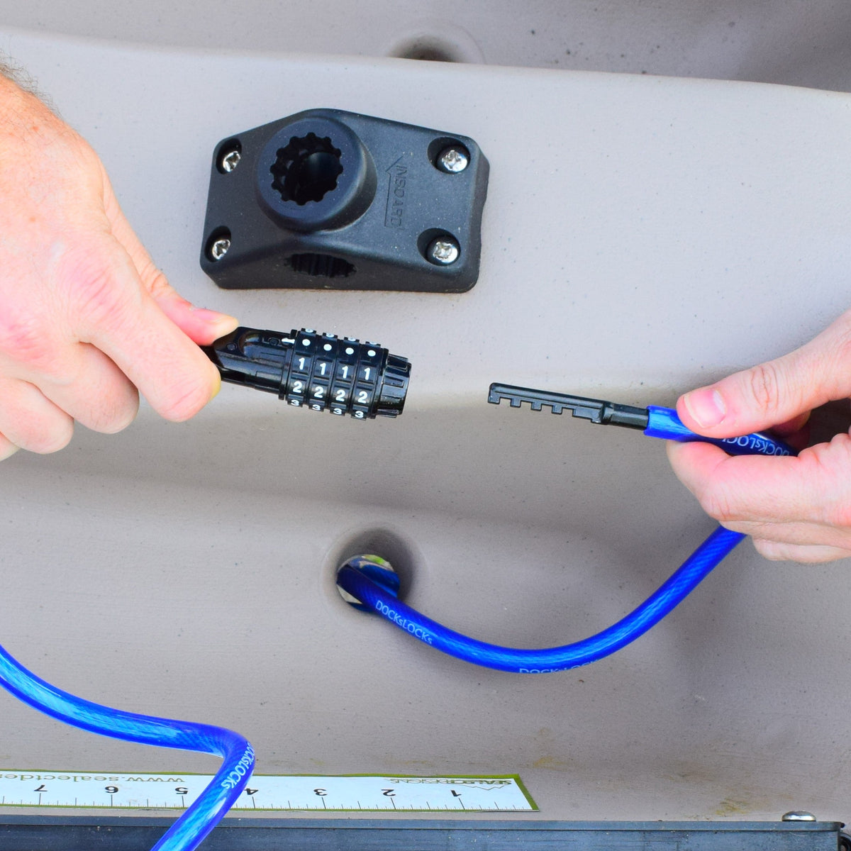 DocksLocks® Anti-Theft Weatherproof Straight Security Cable with Re-settable Combination Lock (5', 10', 15', 20' or 25')