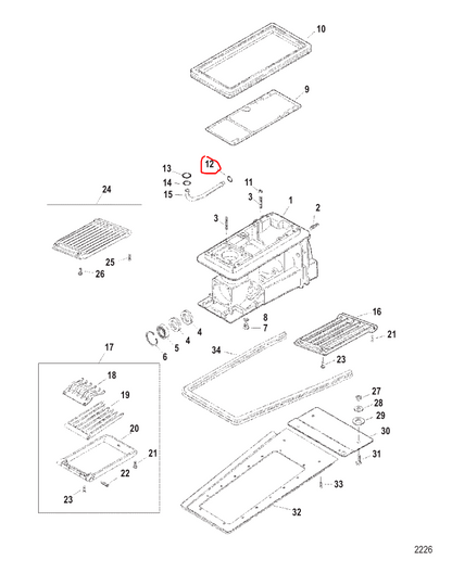 O-Ring, Crankcase Plug, Quicksilver 32509 (SOLD EACH)