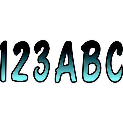Hardline Series 200 Registration Kit, (Includes 4 Sets of 3" A-Z, 0-9)
