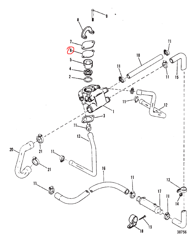 Quicksilver 27-8M0214924 Gasket