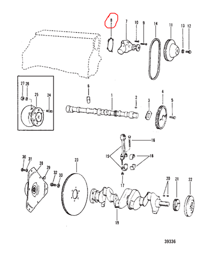 Gasket, Water Pump, Quicksilver 33956