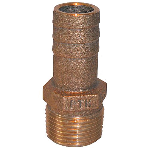 Groco PTH Bronze 1"Npt X 1" Hose Straight