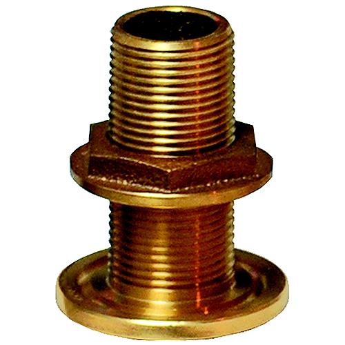 Groco TH Bronze Standard Length Thru-Hull With Nut, NPS Thread 3/4"