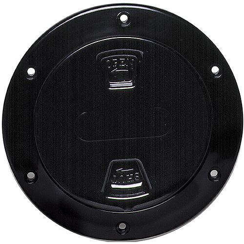 Beckson DP40-B Screw Out Deck Plate With Standard Trim Ring, Smooth Center