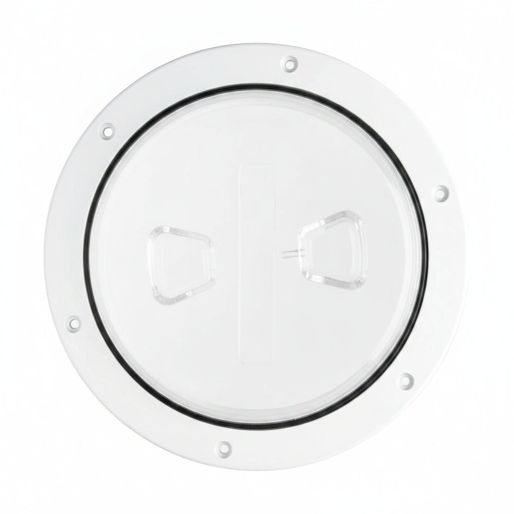 BecksonDP40-w Screw Out Deck Plate With Standard Trim Ring, Smooth Center