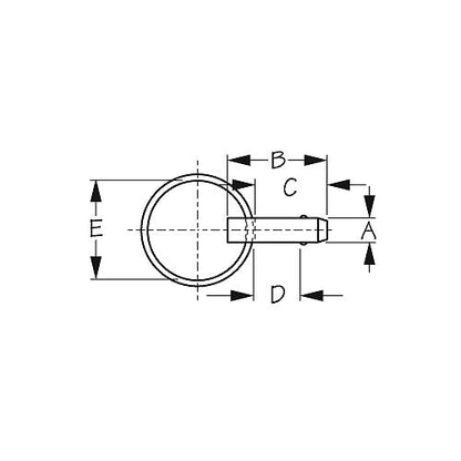 Stainless Release Pin 1/4" x 2-1/2", 193425