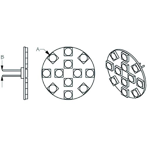 Seadog 4429471 LED G4 Base Wafer Bulb, Vertical Pins