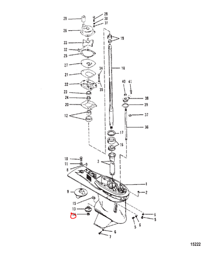 Nut, Pinion, Quicksilver 35921