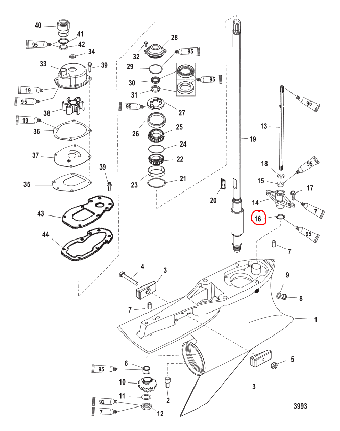 O-Ring, Quicksilver 36318