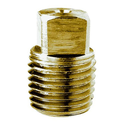 1/2"mip Brass Sq Head Pipe Plug, 28087