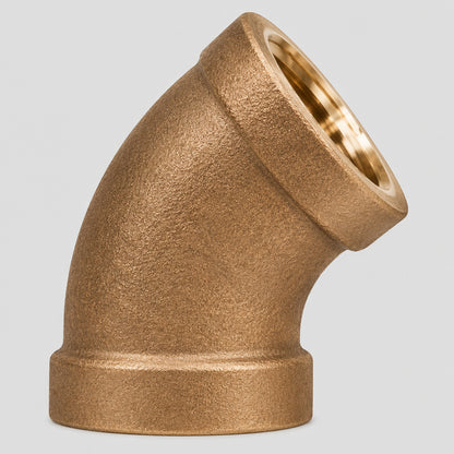 Bronze 45°, 1/2"fip, 44183 NOT TO BE USED IN POTABLE WATER SYSTEMS