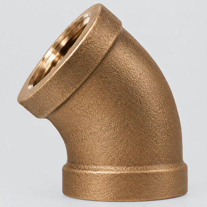 Bronze 45°, 1/2"fip, 44183 NOT TO BE USED IN POTABLE WATER SYSTEMS