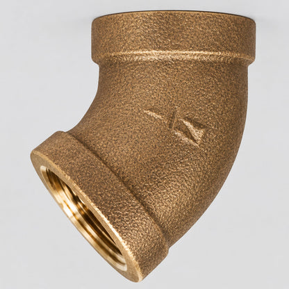 Bronze 45°, 1/2"fip, 44183 NOT TO BE USED IN POTABLE WATER SYSTEMS