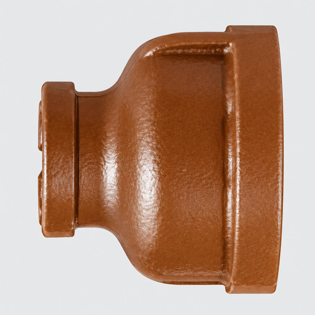 3/8"fip X 1/4"fip Bronze Reducing Coupling, 44432