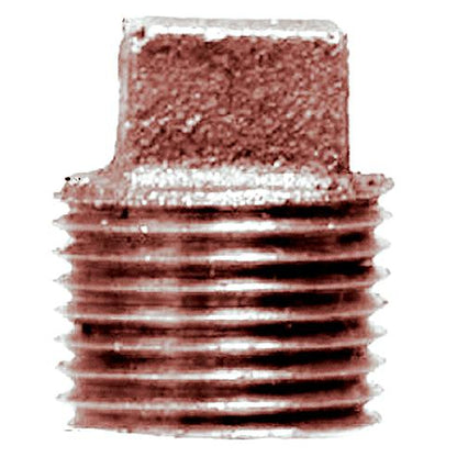 Bronze Square Head Plug, 3/4"mip, 44654