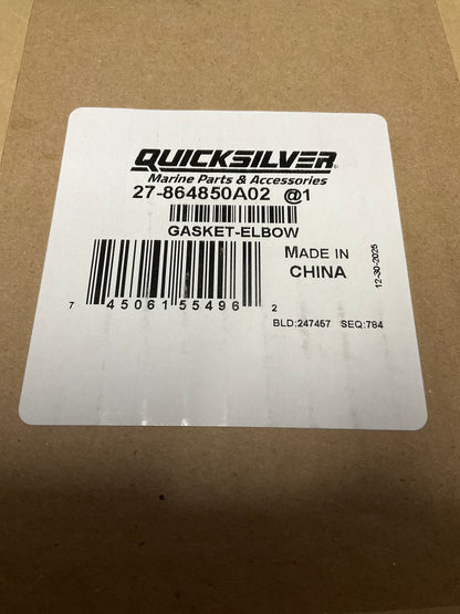 Mercruiser 27-864850A02 Elbow gasket