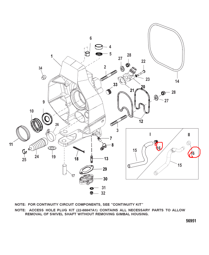 INSERT,WATER TUBE PICK UP, Quicksilver 41674T