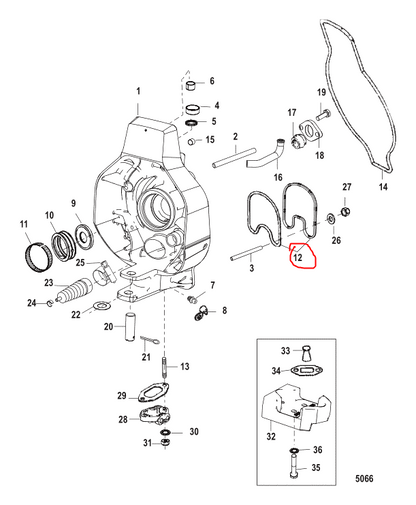 Exhaust Seal, Quicksilver 41802