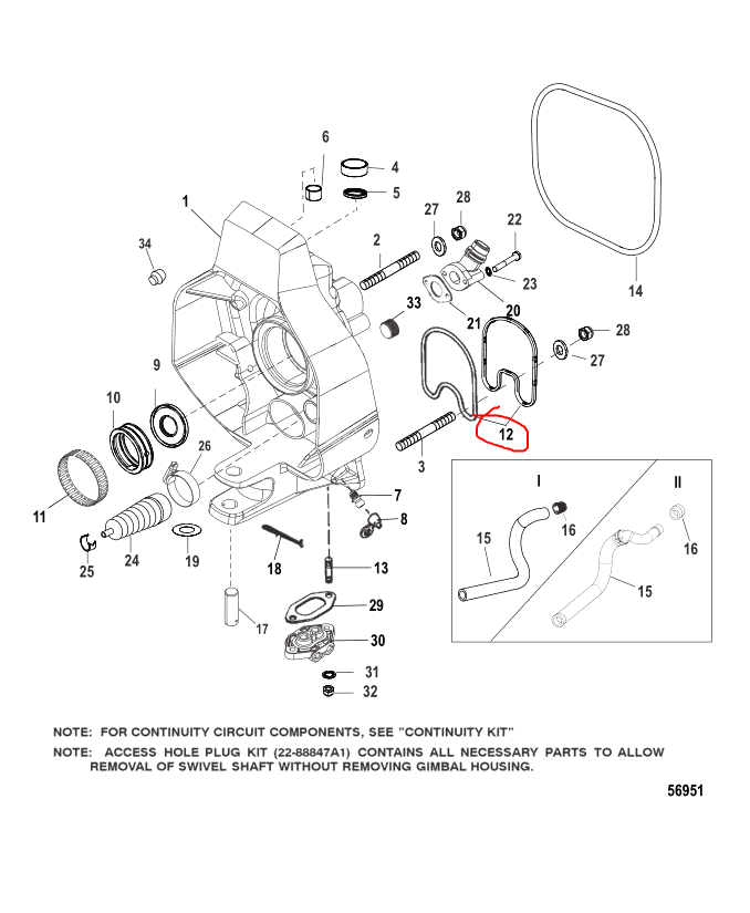 Exhaust Seal, Quicksilver 41802
