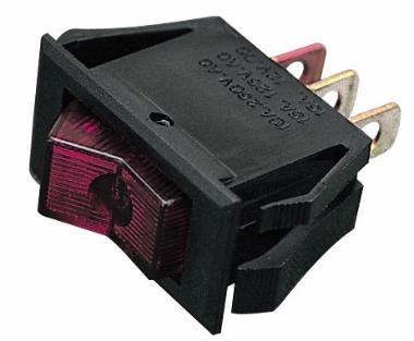rocker switch illum on/off