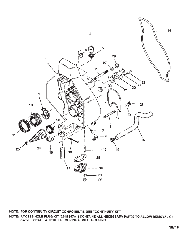 Connector, Hose, Quicksilver 43828T
