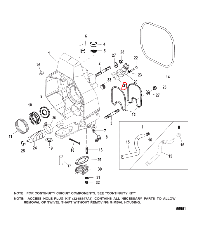 Gasket, Quicksilver 441081