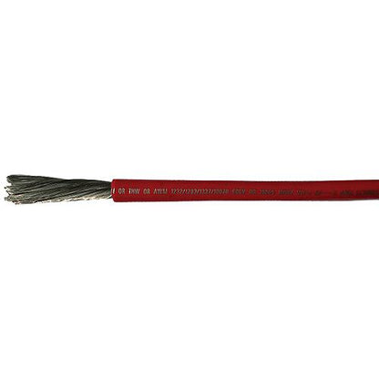 Cobra Wire A2002T01050FT Tinned Copper Battery Cable, 2 AWG, Red, Per Foot.
