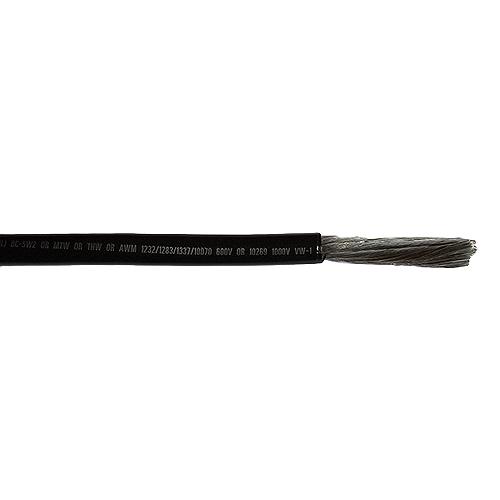 Cobra Wire A2002T07050FT Tinned Copper Battery Cable, 2 AWG, Black