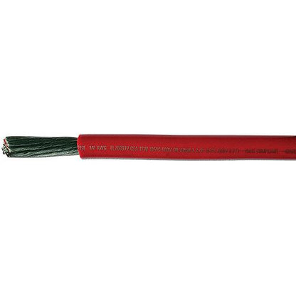 Cobra Wire A2002T01050FT Tinned Copper Battery Cable, 2 AWG, Red, Per Foot.