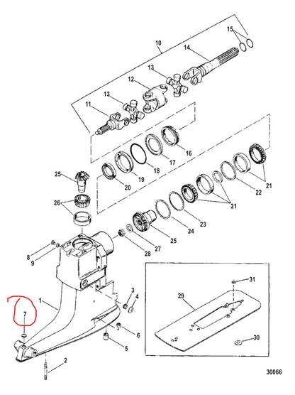 Cover Plug, Quicksilver 47579