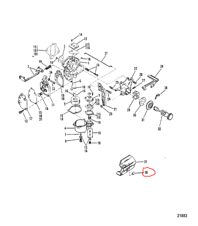 Cover Plug, Quicksilver 47579