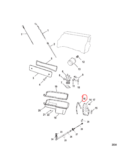 Timing Cover Gasket, Sierra 18-0887