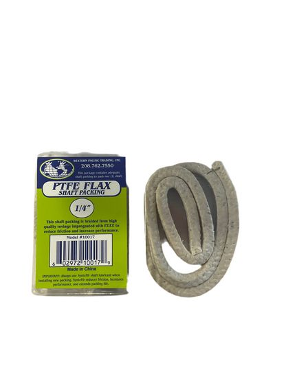 Flax Packing, With Teflon, 1/4"X2'