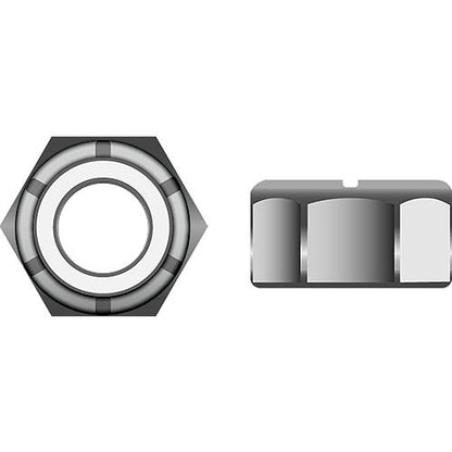 Nylon Insert Locknut, #10-24, Stainless Steel, 4-1929